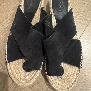 Vince black sandals